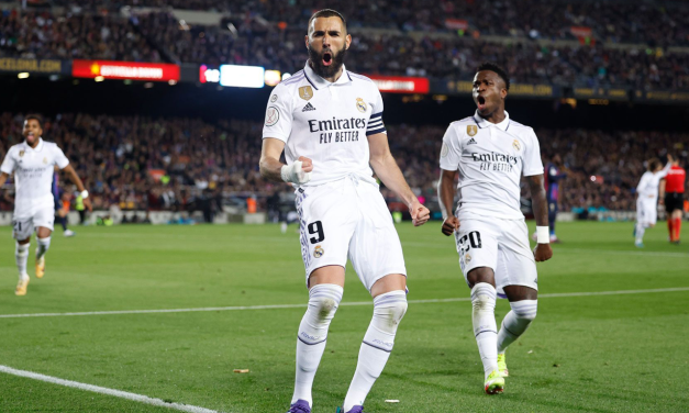 Benzema’s hat-trick leads Real Madrid to Copa del Rey final with a win over Barcelona