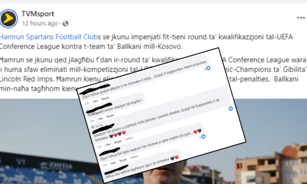 Facebook Post by TVM Sports Sparks Criticism from Hamrun Spartans Supporters