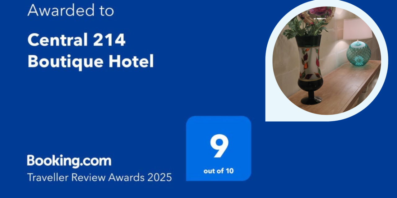 Ħamrun’s Central 214 Boutique Hotel Wins 2025 Traveller Review Award