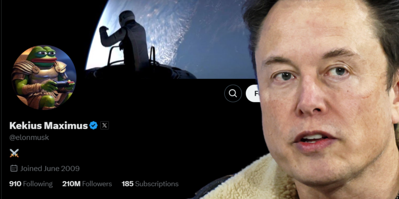 Elon Musk Sparks Buzz with New Name “Kekius Maximus” on X