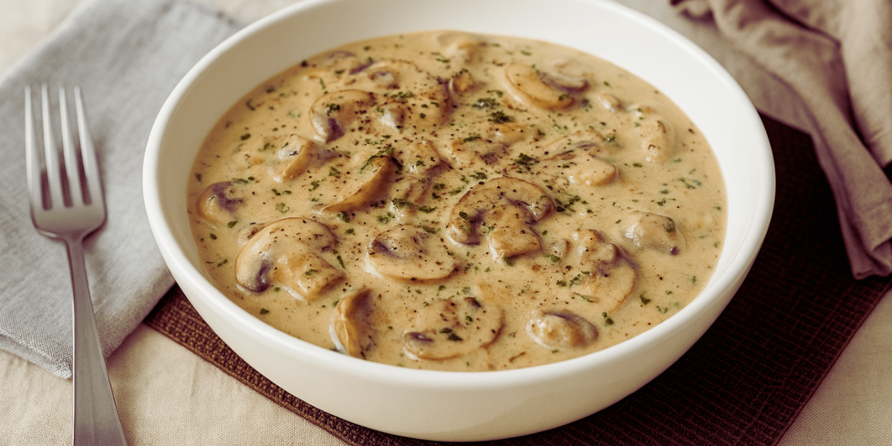 Easy & Creamy Mushroom Sauce Recipe
