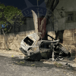 Driver Rescued by Bystanders Just Before Car Bursts into Flames