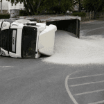 Gravel Truck Overturns in Birkirkara: Morning Traffic Delays on Naxxar Road