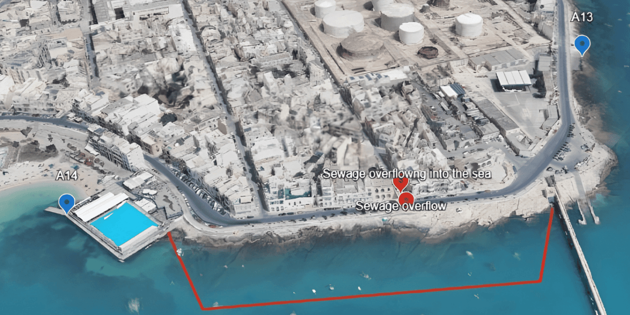 Swimming Not Recommended in Birżebbuġa Due to Sewage Contamination